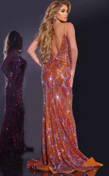 6 of 7 Jovani 42600 Orange/Lilac