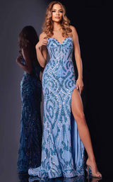 1 of 3 Jovani 43410 Light Blue