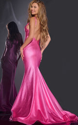 3 of 3 Jovani 43443 Hot Pink