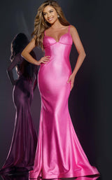 1 of 3 Jovani 43443 Hot Pink
