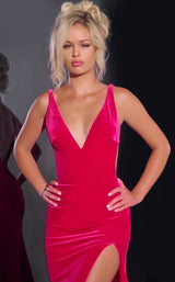 3 of 5 Jovani 43578 Fuchsia