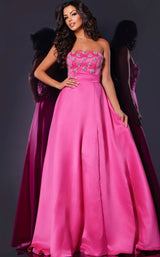 3 of 4 Jovani 43822 Hot Pink