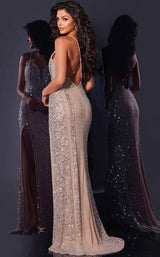 4 of 4 Jovani 43918 Nude/Silver