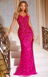 1 of 2 Jovani 44440 Fuchsia