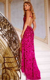 2 of 2 Jovani 44440 Fuchsia