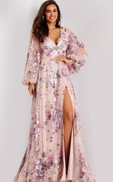 3 of 4 Jovani 44655 Blush/Lilac