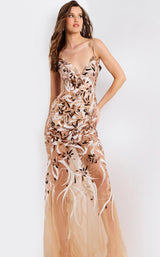 3 of 4 Jovani 45601 Nude