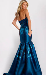 3 of 3 Jovani 45614 Peacock