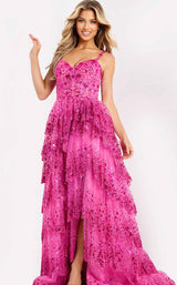 1 of 2 Jovani 47320 Fuchsia