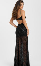7 of 8 Jovani 49209 Black/Gold