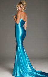 3 of 3 Jovani D5008 Turquoise