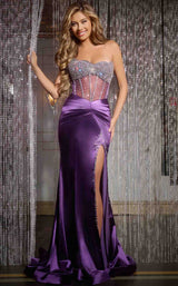 2 of 5 Jovani D5409 Purple