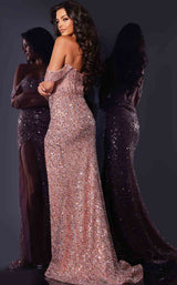 4 of 4 Jovani D6023 Taupe