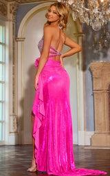 2 of 2 Jovani D6031 Pink