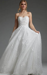 2 of 4 Jovani JB07165 Off-White