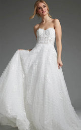 1 of 4 Jovani JB07165 Off-White