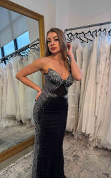 8 of 16 Jovani D5503 Black