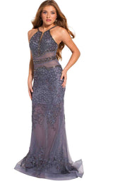 1 of 2 Jovani 53397BG Charcoal