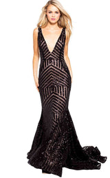 1 of 26 Jovani 59762 Black-Nude