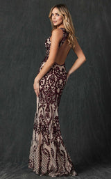 6 of 8 Juliet 243 Nude/Burgundy