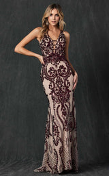1 of 8 Juliet 243 Nude/Burgundy
