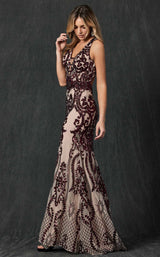 5 of 8 Juliet 243 Nude/Burgundy