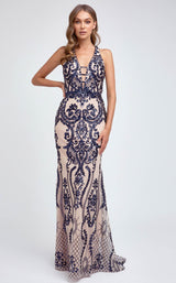 2 of 8 Juliet 243 Nude/Navy