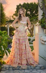 1 of 5 Juliet JT2739S Pastel Yellow Floral