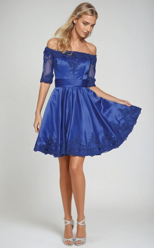 juliet blue dress Juliet JT2664S – Mia Bella The Label main image 1