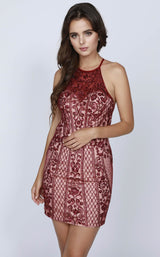 2 of 4 Juliet 815 Burgundy