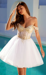 2 of 12 Juliet JT947L White/Gold