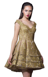 6 of 8 MNM Couture K3582 Gold