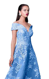 3 of 4 MNM Couture K3583 Blue