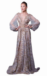 1 of 6 Mnm Couture K3591 Beige
