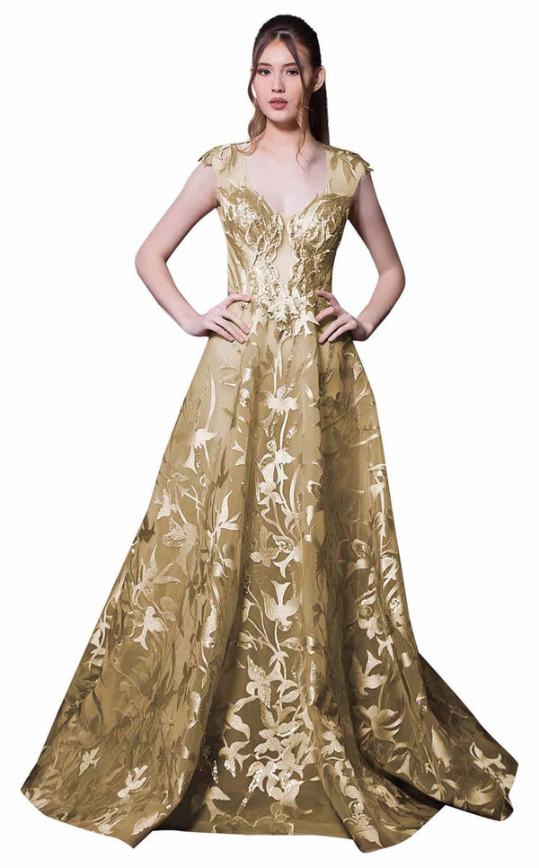 Mnm Couture K3614 Gold