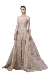 1 of 4 Mnm Couture K3644 Gold