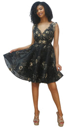 1 of 4 MNM Couture K3675 Black
