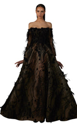 1 of 4 MNM Couture K3689 Black