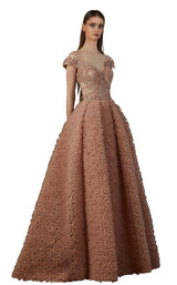 1 of 4 MNM Couture K3697 Salmon