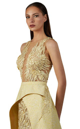 3 of 4 MNM Couture K3707 Yellow