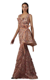 1 of 4 MNM Couture K3711 Beige