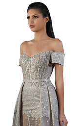 3 of 4 MNM Couture K3727 Grey