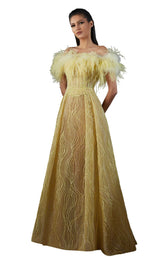 1 of 4 MNM Couture K3728 Yellow