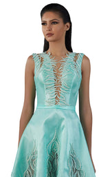 3 of 4 MNM Couture K3729 Aqua