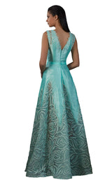 2 of 4 MNM Couture K3729 Aqua