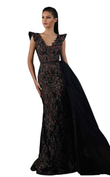 1 of 4 MNM Couture K3730 Black