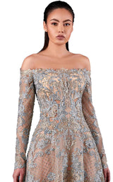 3 of 4 MNM Couture K3745 Blue
