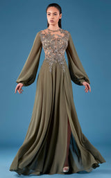 1 of 3 MNM Couture K3752 Olive