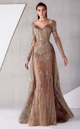 1 of 3 MNM Couture K3764 Beige