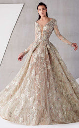 1 of 3 MNM Couture K3765 Beige
